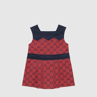 Vestido de lona GG para bebé