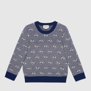 Jersey infantil de lana con GG