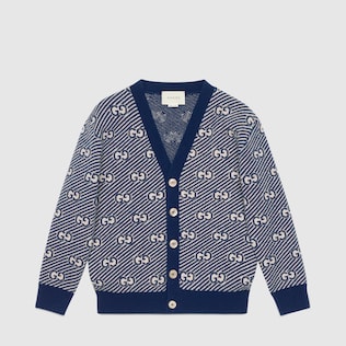 Children's GG wool cardigan