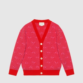 Cardigan pour enfant en laine GG