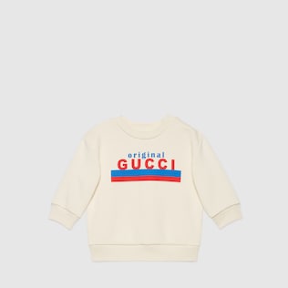 婴儿“Original Gucci”印花卫衣