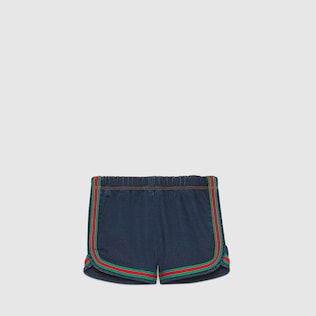 Baby jersey denim shorts