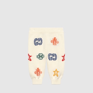 Pantalon pour bébé en coton avec symboles
