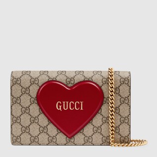 Valentine's day chain card case wallet