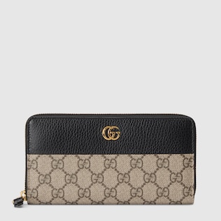 محفظة GG Marmont مع سحّاب حول محيطها