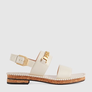Sandales avec chaîne pour femme