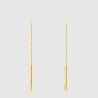 Orecchini a catena Link to Love con barretta 'Gucci'