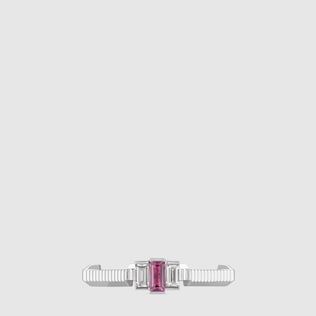 Gucci Link to Love系列红碧玺钻石戒指