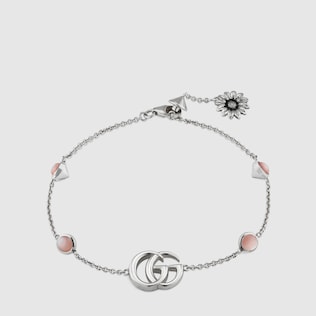 Bracelet Double G avec fleur