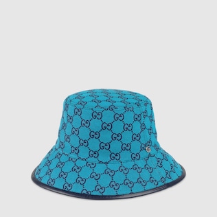 GG Multicolour canvas fedora