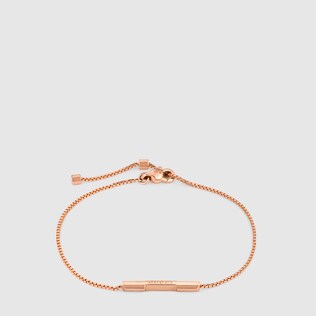 'Gucci' 바 디테일의 링크 투 러브 팔찌