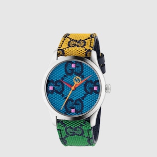 〔G-タイムレス〕GG マルチカラー ウォッチ(38 mm)