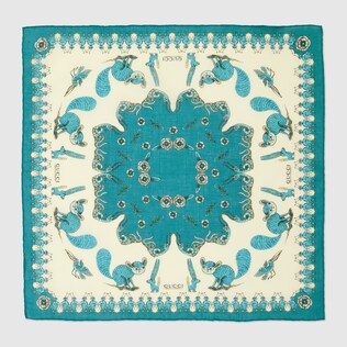 Freya Hartas print cotton scarf