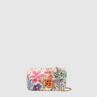 Online Exclusive Ken Scott print GG Marmont super mini bag