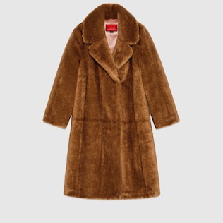 2015 Re-Edition manteau en fausse fourrure