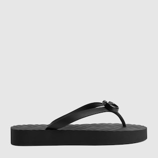 Women's chevron thong sandal