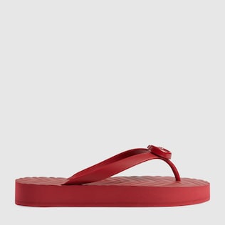 Women's chevron thong sandal