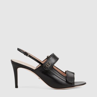 Sandalia con Doble G mini para mujer