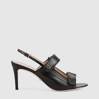 Women's sandal with mini Double G
