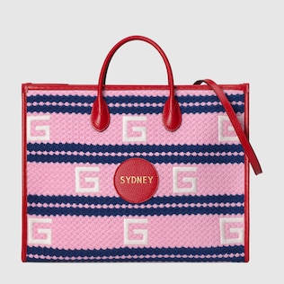 Sydney striped tote bag