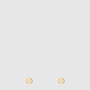 Interlocking G gold earrings