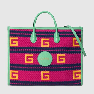 Capri Shopper mit Streifenmuster