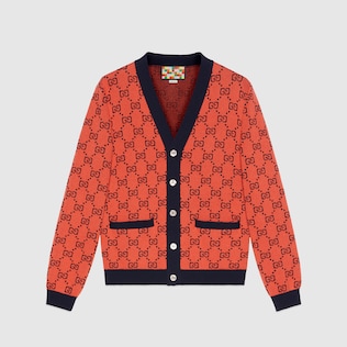 GG Multicolour wool cotton cardigan