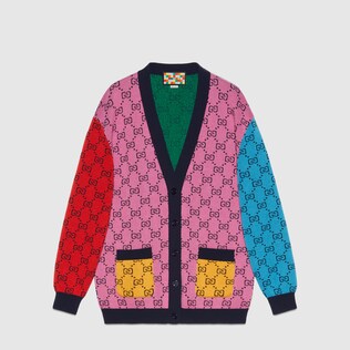 GG Multicolour wool cotton cardigan
