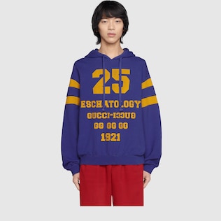 '25 Gucci Eschatology, Blind for Love 1921' 프린트 스웨트셔츠
