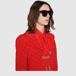 Square-frame sunglasses