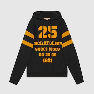 Sweatshirt with '25 Gucci Eschatology and Blind for Love 1921 ' print