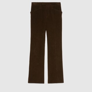 Crinkled corduroy pant