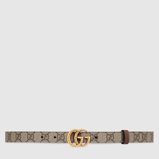 Ceinture fine réversible GG Marmont