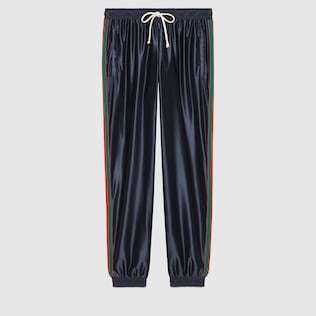 Hose aus glänzendem Jersey mit Web