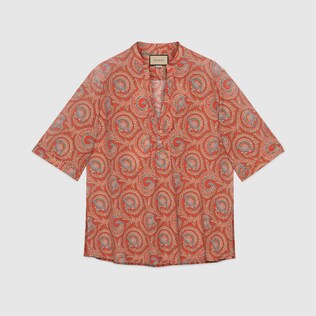 Tunika mit Paisley-Fächer-Print