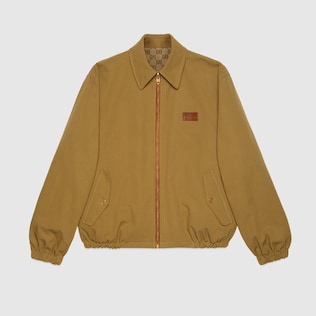 Reversible GG jacket
