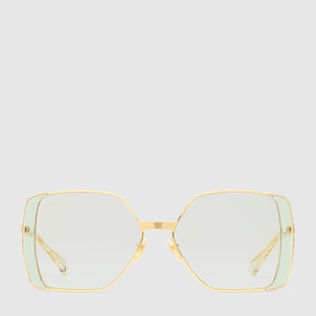 Rectangular-frame sunglasses