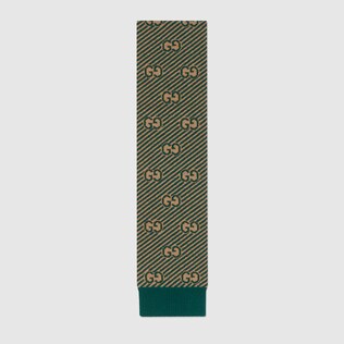 Children's GG wool scarf