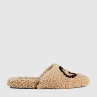 Slipper con parche de GG para mujer