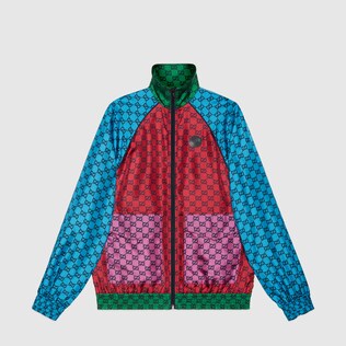 GG Multicolour silk twill jacket