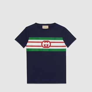 Kinder-T-Shirt mit GG Print