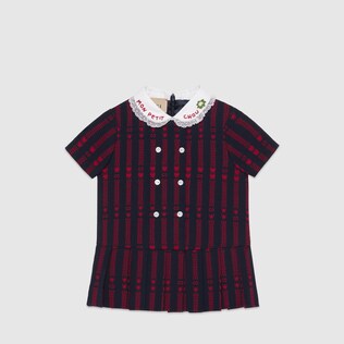 Baby GG star dress with embroidery