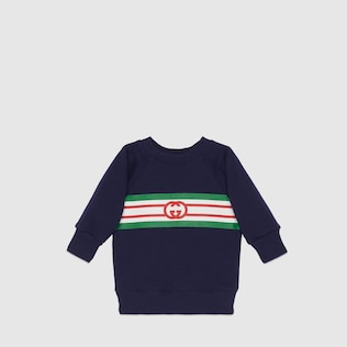Baby sweatshirt with Interlocking G
