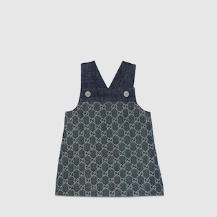 Baby GG jacquard denim dress