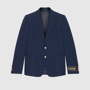 Veste à simple boutonnage en laine
