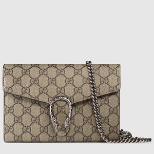 Brieftasche Dionysus aus GG Supreme mit Kette