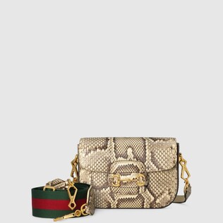 Gucci Horsebit 1955 python mini bag