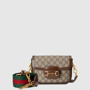 Gucci 马衔扣1955系列迷你手袋(配可拆卸双肩带)