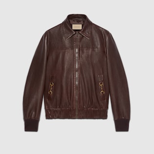 Bomberjacke aus Leder