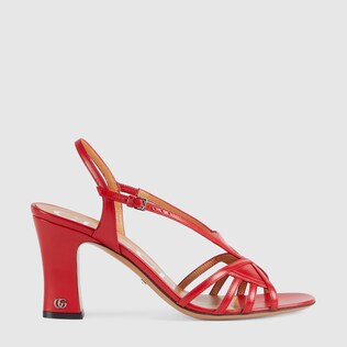 Sandales avec mini Double G pour femme